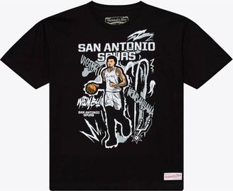 Mitchell & Ness Mens Mitchell & Ness Victor Wembanyama Black San Antonio Spurs Chalked Up T-Shirt at Nordstrom, Size Medium