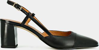 Jonak Leren pumps met hoge hak Dhapop