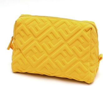 Fendi Yellow Polyamide Pouch (Pre-Owned)