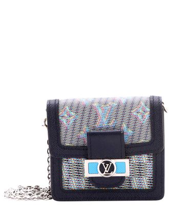 Louis Vuitton Black Damier Monogram Lv Pop Canvas Dauphine Bumbag Bb (Authentic Pre-Loved)