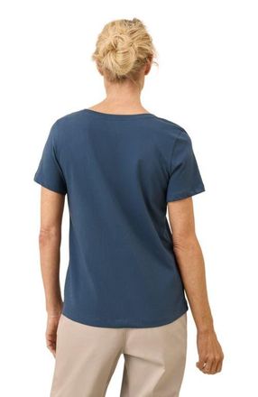Pact Organic Cotton Softspun Scoop Neck Tee in French Navy at Nordstrom, Size X-Small