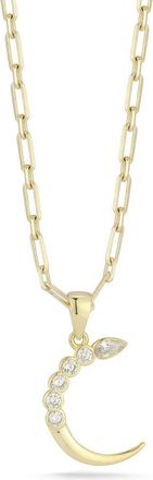 Sphera Milano Moon Pendant Necklace in Gold at Nordstrom Rack