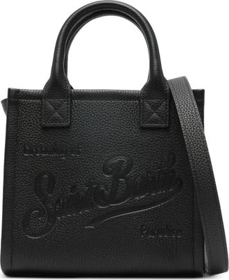 MC2 Saint Barth Vanity Bag Mini Grain - Bags - Mujer - Negro - ONE SIZE