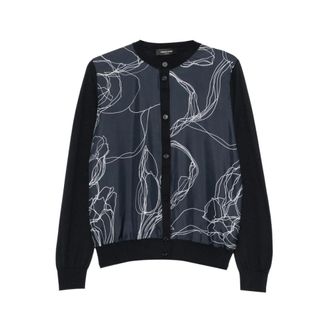 Fabiana Filippi Geknoopte Cardigan - Dames - Truien - Blauw - Maat: XL