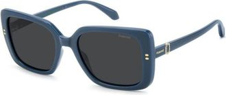 Polaroid PLD 4199/S/X Polarized ZI9/M9 Womens Sunglasses Blue Size 55