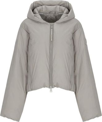 Canada Goose Elba Jacket - Dames - Gewatteerde jassen - Grijs - S - Leer - Jassen