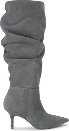 Carvela Womens Suede Spirit Slouch Boots - Grey - Size UK 8