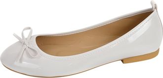 Generic Womens Ballet Shoes Soft Sole Slip On Bow Tie Loafers Comfortable Work Office Dress Flats Lightweight Breathable Ladies Flat Loafers Low-Top Square To