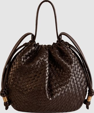 Sista Paris Sac Moon Cuir Brown