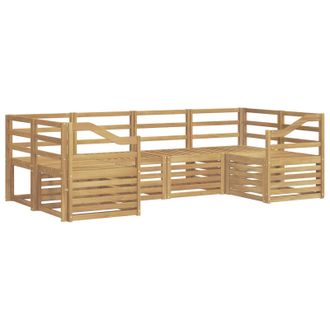 vidaXL Conjunto De Sof&aacute;s De Exterior 6 Pcs Blanco 245 X 126,5 X 73 Cm Vidaxl