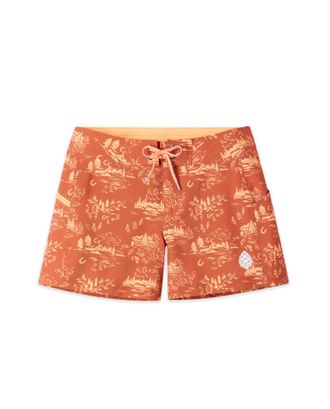 Stio | Womens CFS Board Short, Size 10 in Hot Sauce Wy Landscape