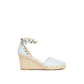 Valentino Garavani Blue Calfskin Womens Espadrilles