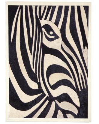 Tozai Home Twos Company Zebra Abstract Wall Art
