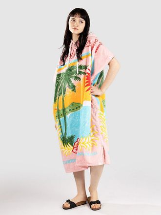 Roxy Surf Poncho roze
