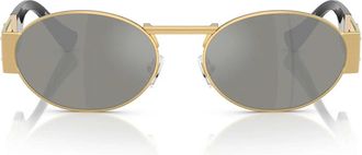 Versace Sunglasses Ve2264 100230 Gold/Green Silver Mirrored Unisex