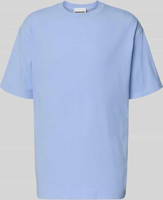 Armedangels Armedangels Relaxed Fit T-Shirt aus reiner Bio-Baumwolle Modell MAARKOS WAFFLE in Hellblau, Gr&ouml;&szlig;e XXL