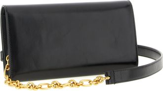 Balmain Womens Black Calfskin Cardholder Accessory