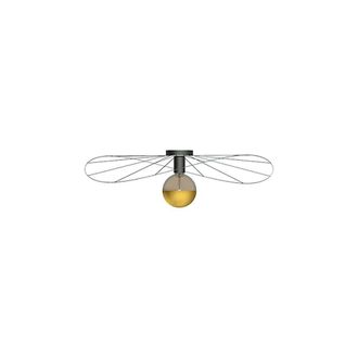 Sollux Lighting Minimalistic Ceiling Lamp 12.4x70x70cm 1xLight in Black | Size: 12.4x70x70 cm