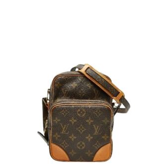 Louis Vuitton Pre-owned Cross Body Bags, female, Brown, Size: ONE SIZE Pre-owned Vintage Canvas Cross Body Bag