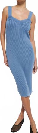 Nation Ltd Caresse Sweater Dress In Faded Denim