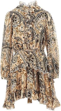 Etro Short dress with floral Paisley print Woman 42