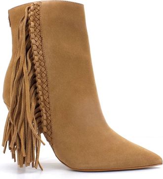 Guess Sidone Suede Bootie - Dames - Cowboylaarzen - Bruin - 38 EU - Leer - Schoenen