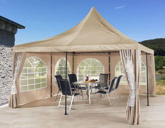 Quick-Star Ersatzdach 4x4m F&uuml;r Lounge Pavillon Sahara Sand