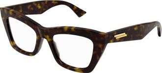 Bottega Veneta Brillenmonturen - Dames - Brillen - Bruin - 50 MM - Accessoires
