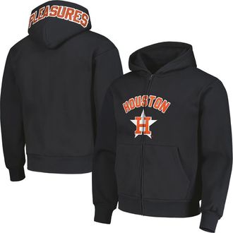 Pleasures Mens PLEASURES Black Houston Astros Opening Day Full-Zip Hoodie at Nordstrom, Size Medium