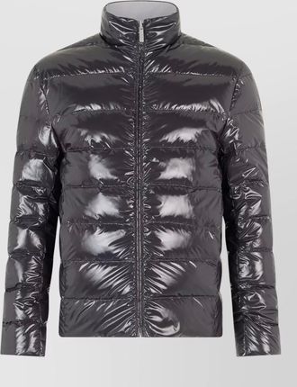 Thom Browne reversible quilted down jacket high collar