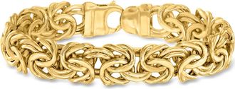 Canaria Canaria 10kt Yellow Gold Large Byzantine Bracelet
