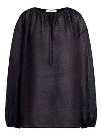 12 Storeez rami blouse - women - Ramie - S - Black
