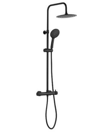 Gedy Gedy - Gysc1025160 Star Plus Grifo Monomando Gran Ducha Telesc&oacute;pico Negro Mate - Ref: Gysc1025160