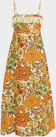 Alemais Lana Square-Neck Day Dress