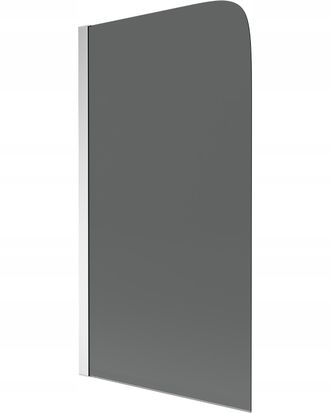 Desconocido Desconocido - Mampara De Ba&ntilde;era 1 Hoja Vidrio Ahumado, 70x140 Cm, Perfil Cromo