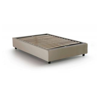 Dmora Dmora - Cama De Plaza Y Media Daronic, Cama Contenedor Con Revestimiento De Tela, 100% Made In Italy, Apertura Lateral, Adecuado Para Colch&oacute;n Cm 120x1