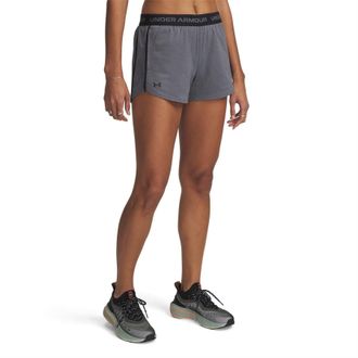 Under Armour Play Up 2-in-1-short voor dames (Rots/Zwart)