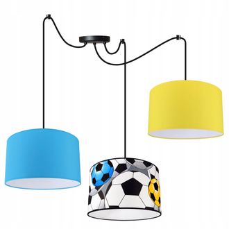 OEM L&aacute;mpara Colgante Infantil Con Decoraci&oacute;n De F&uacute;tbol