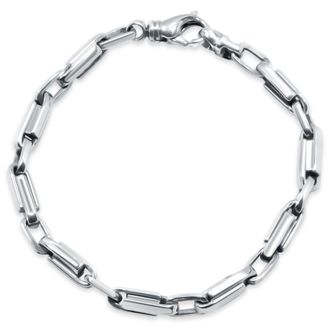 Pompeii3 Mens 14k Gold (23gram) or Platinum (37gram) 5mm Link Bracelet 8.5