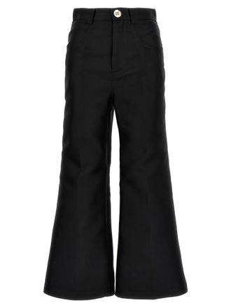 Giambattista Valli Black Polyester Flared Womens Pants