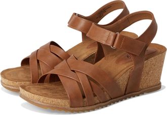 S&ouml;fft Eurosoft by Sofft Tate Sandals Womens Brown Leather Wedge Heel Hawk2984