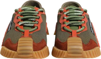 Dolce & Gabbana Multicolor Lace Up Low Top NS1 Sneakers Mens Shoes