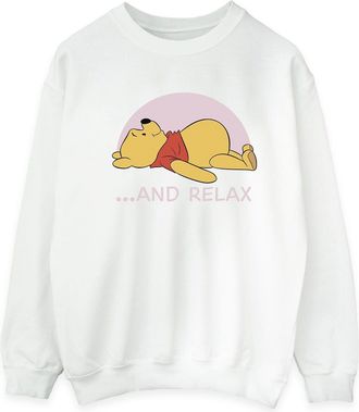 Disney Heren Winnie The Pooh Relax Sweatshirt (Wit)