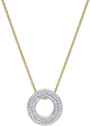 LuvMyJewelry Big Bubble Initial Letter 14K Yellow Gold Diamond Pendant Necklace in Gold O at Nordstrom