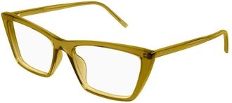Saint Laurent Groen Transparant Bril SL 737 Mica - Dames - Brillen - Groen - 57 MM - Accessoires