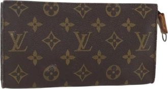 Louis Vuitton Pre-owned Clutches, female, Brown, Size: ONE SIZE Pre-owned Canvas Pouch