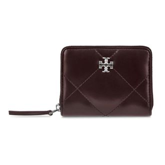 Tory Burch Tory Burch, Wallets & Cardholders, female, Red, Size: ONE SIZE Diamond Quilt Zip Around Wallet
