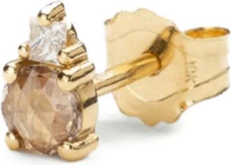 WHITEbIRD 18K yellow gold diamond earring - Goud