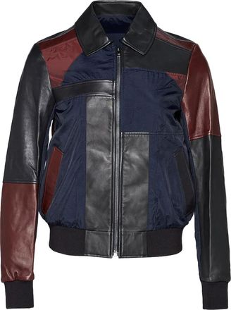 Jil Sander Bomber con design patchwork - Nero