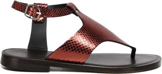 Giuliano Galiano Rettile Bordeaux Anti-Slip Sissy Schoenen - Dames - Sandalen - Bruin - 36 EU - Schoenen